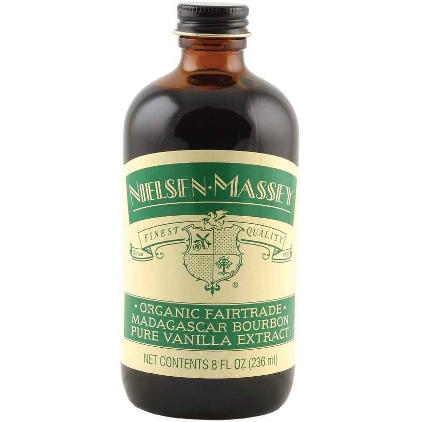 Nielsen-Massey Organic Fairtrade Madagascar Bourbon Pure Vanilla Extract For Baking And Cooking, 8 Ounce Bottle