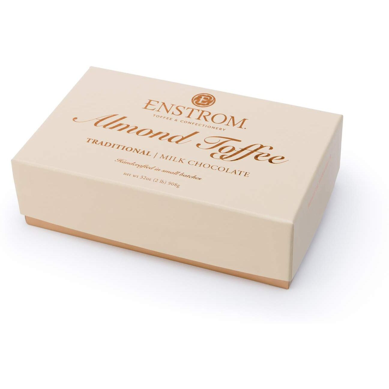 Enstrom Milk Chocolate Almond Toffee 2Lb Box | Handcrafted | Gluten Free | Kosher Dairy | All Natural
