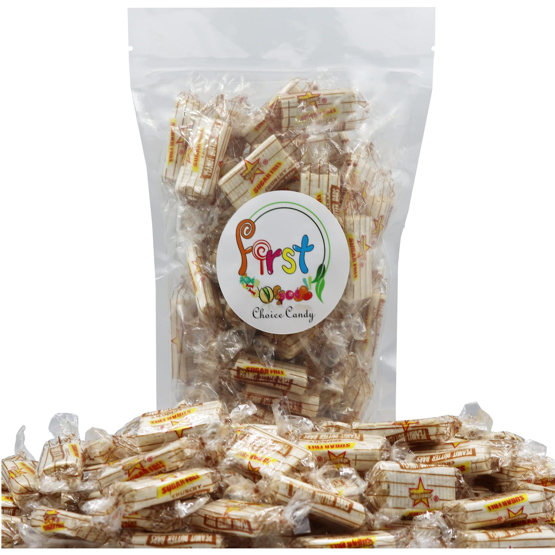 Firstchoicecandy Sugar Free Peanut Butter Bar 2 Pound