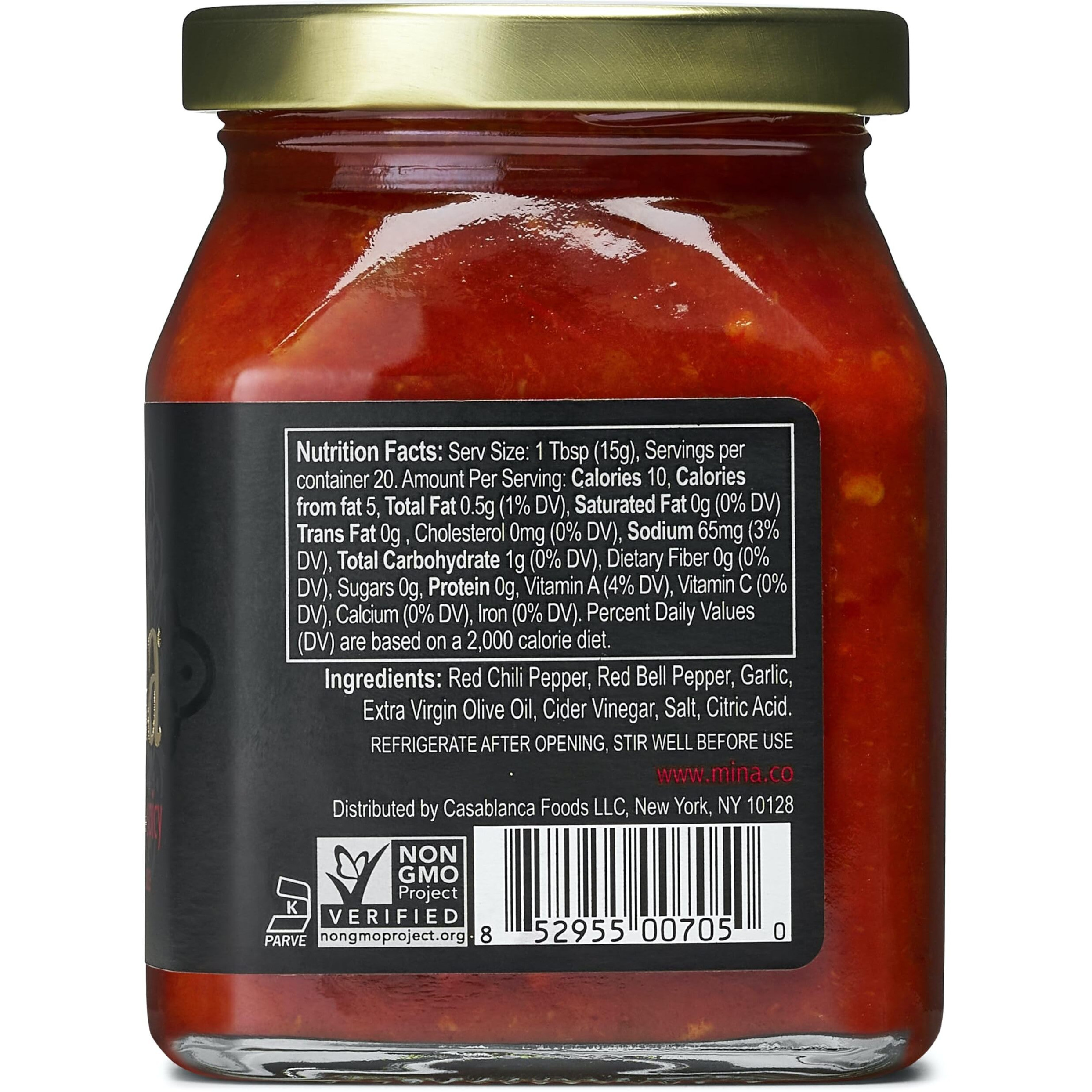 Mina Harissa Hot Sauce, Gourmet Moroccan Heat, Homestyle Spicy Red Chili Harissa Paste With Tangy Twist, 10 Oz (Pack Of 6) Harissa Sauce, Excite Your Senses With Mina Harissa Seasoning