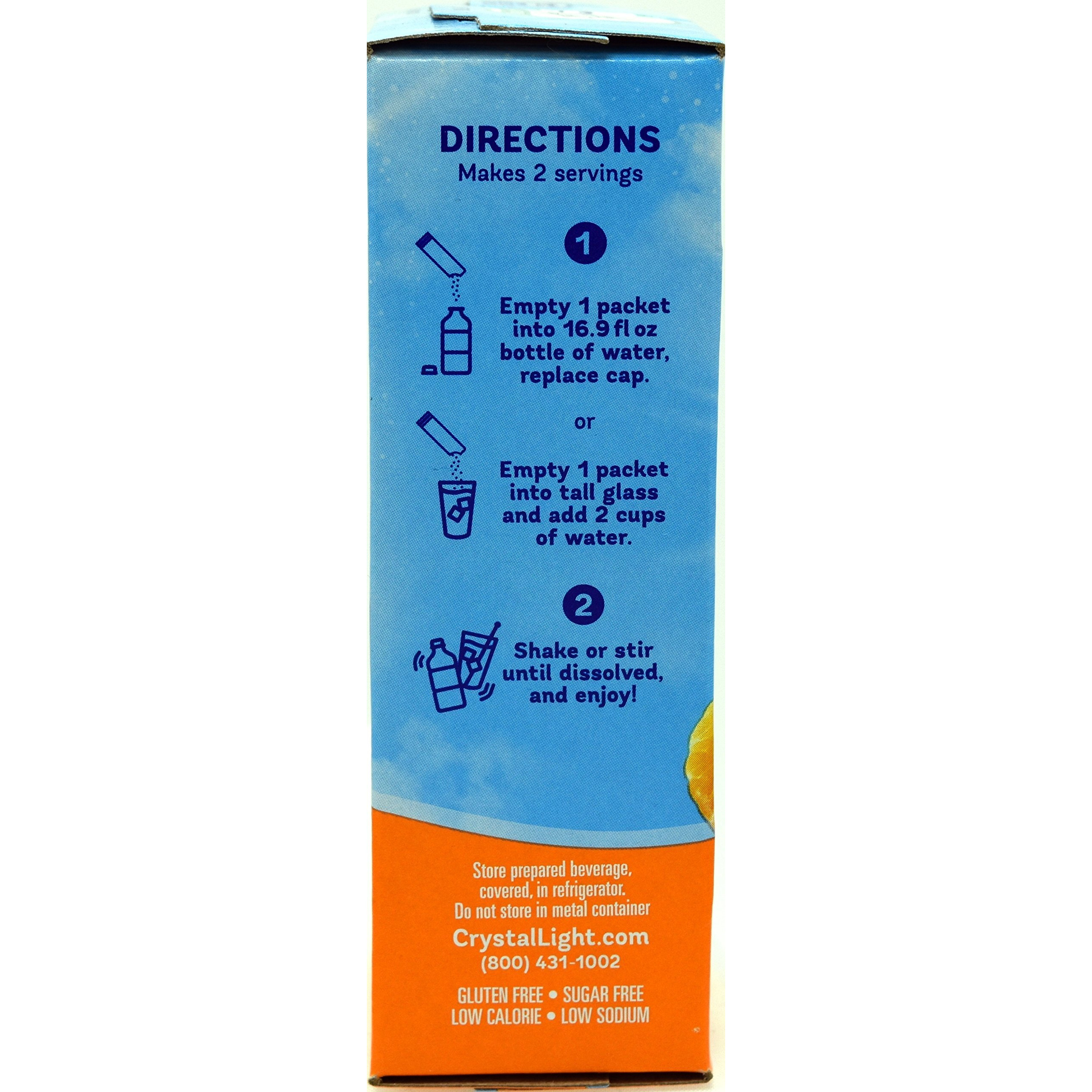 Crystal Light On The Go Citrus With Caffeine Drink Mix, 10-Packet Box (Pack Of 26)