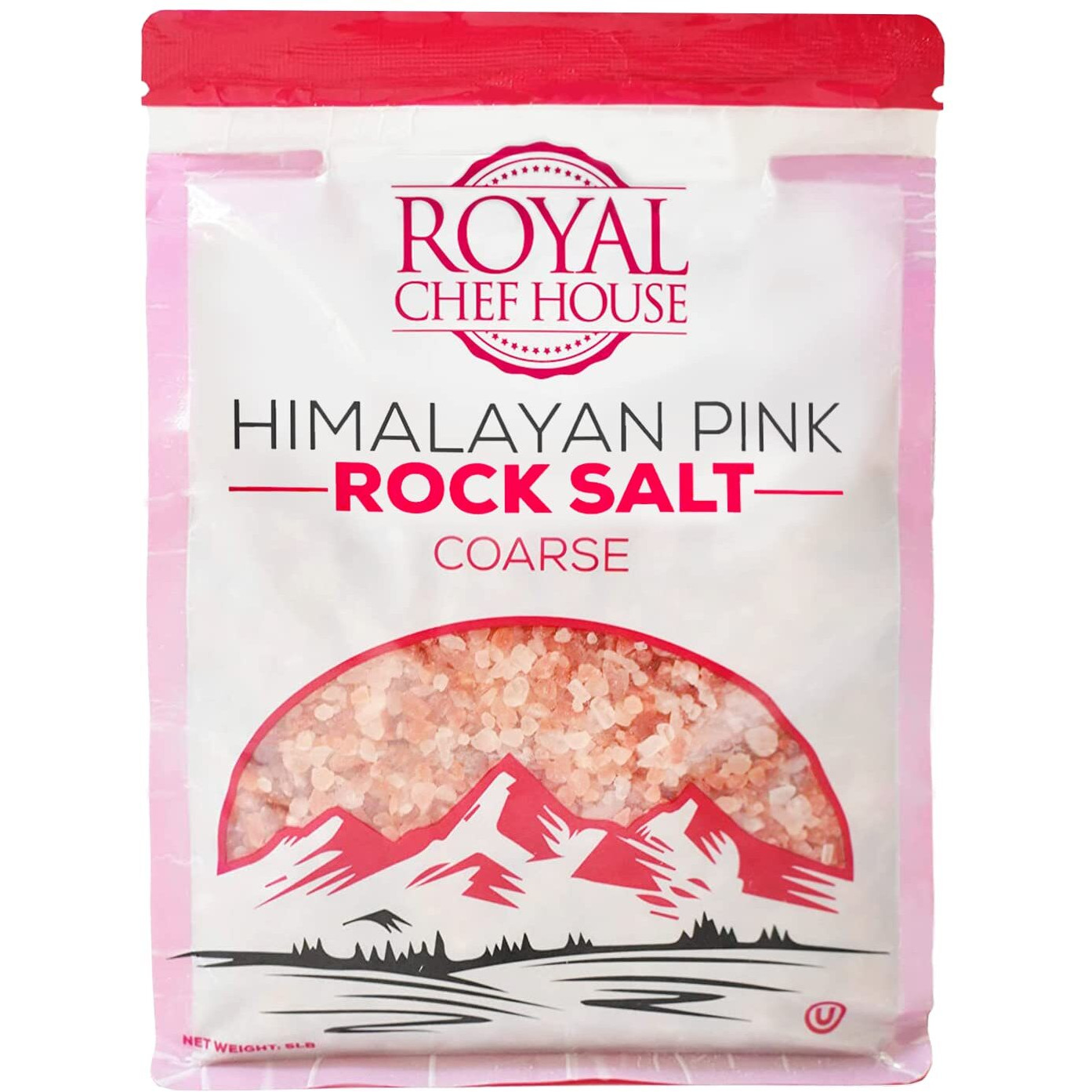 Himalayan Pink Salt 5 Lbs Coarse Grain Bulk Bag - Hymalain Pure Gourmet Crystals - Himilian 100% Natural - Contains 84 Minerals -Suitable For Body Bath Scrubs Table Salt Grinder & Salt Mills - Kosher