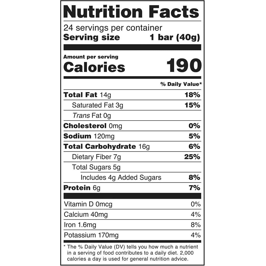 Member's Mark The Better Nut Bar, Dark Chocolate & Sea Salt, 1.4 Oz (24 Count)