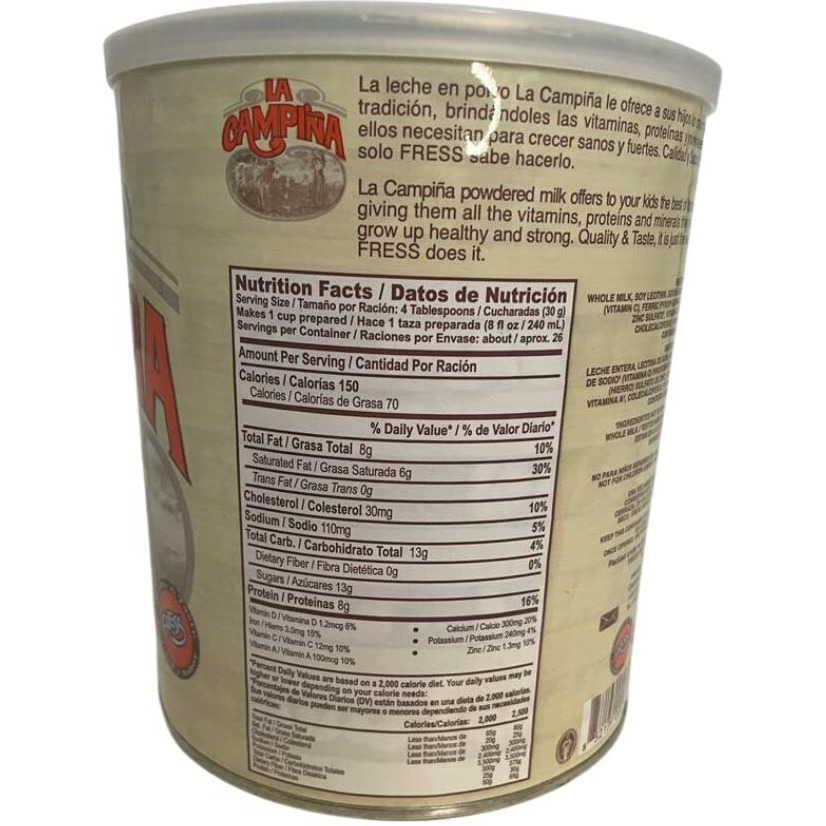 Leche En Polvo - Powdered Milk (1.76 Lb)