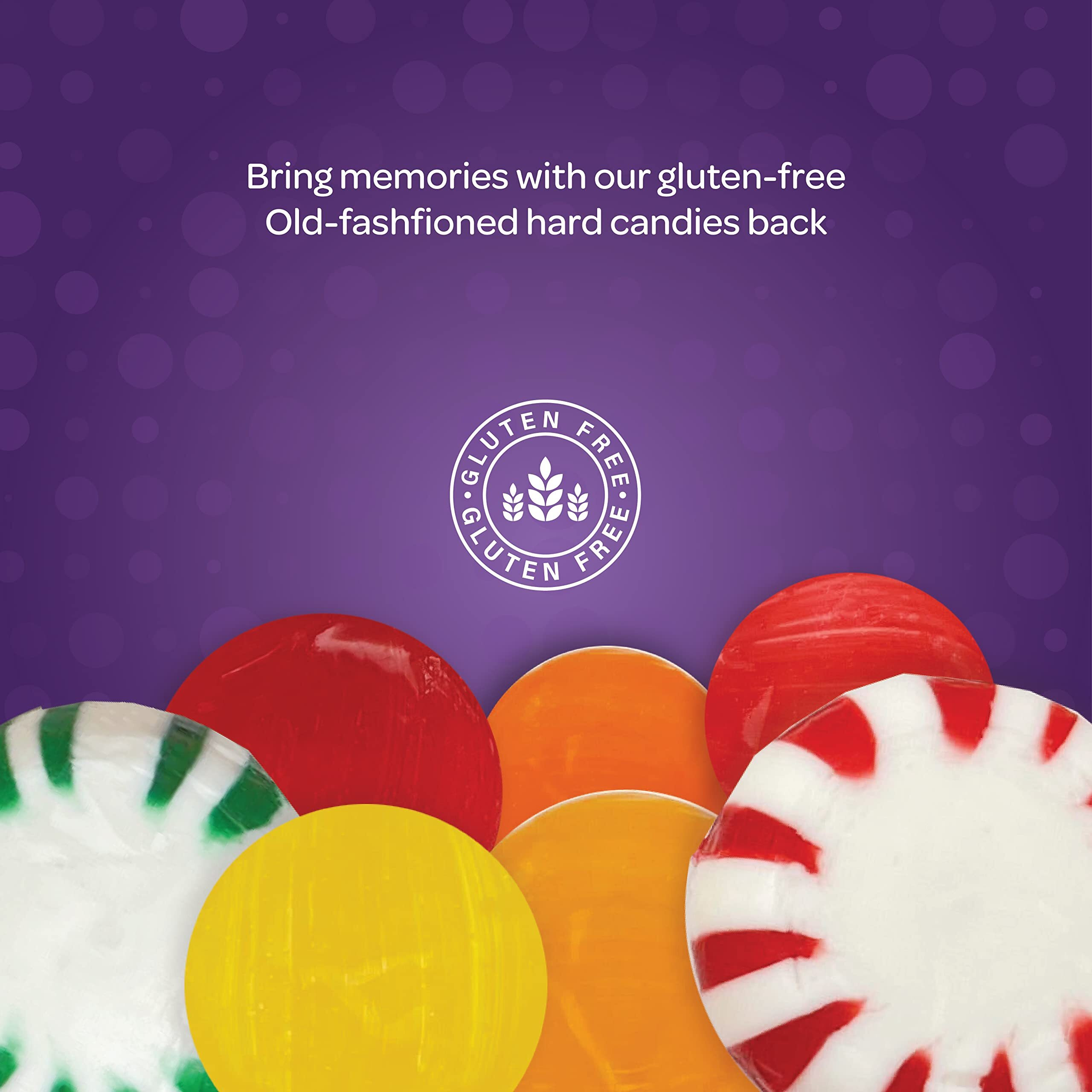 Old-Fashioned Hard Candy Assortment - Bulk Pack 3 Pounds (About 225 Count) - Strawberry Bon Bons, Cinnamon, Butterscotch, Fruit Flavors