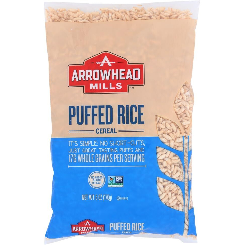 Arrowhead Mills Natural Puffed Rice Cereal 6 Oz [ Pack Of 3]