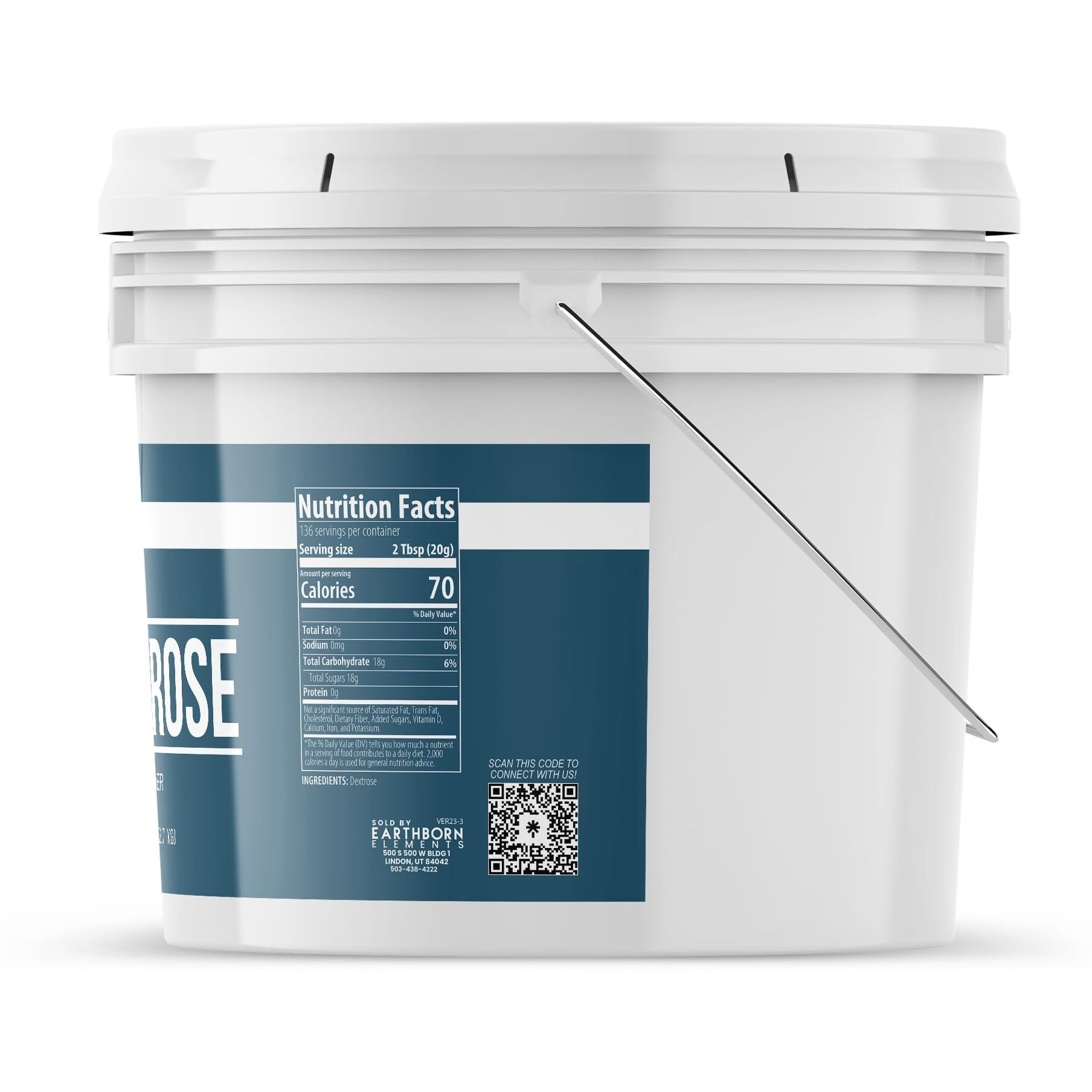 Earthborn Elements Dextrose (1 Gallon), Sugar Substitute, Always Pure, Workout Boost