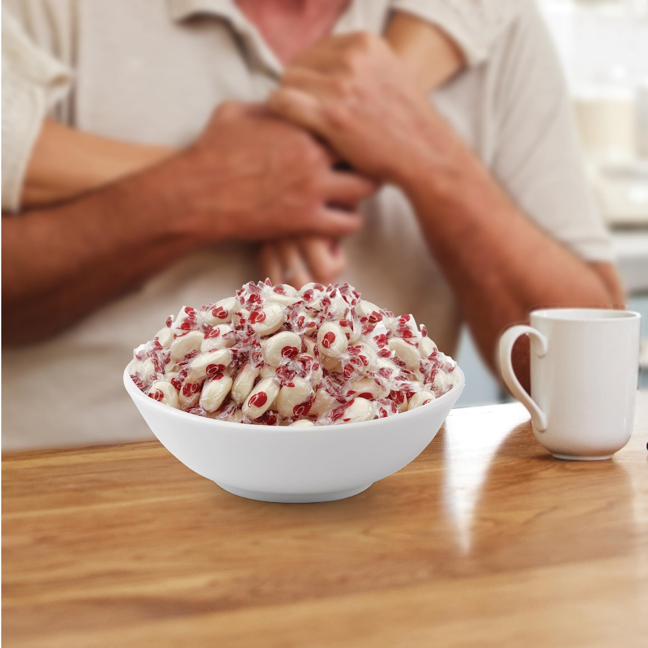 Coconut Drops Filled Hard Candy, Individually Wrapped, Bulk Pack 2 Pounds