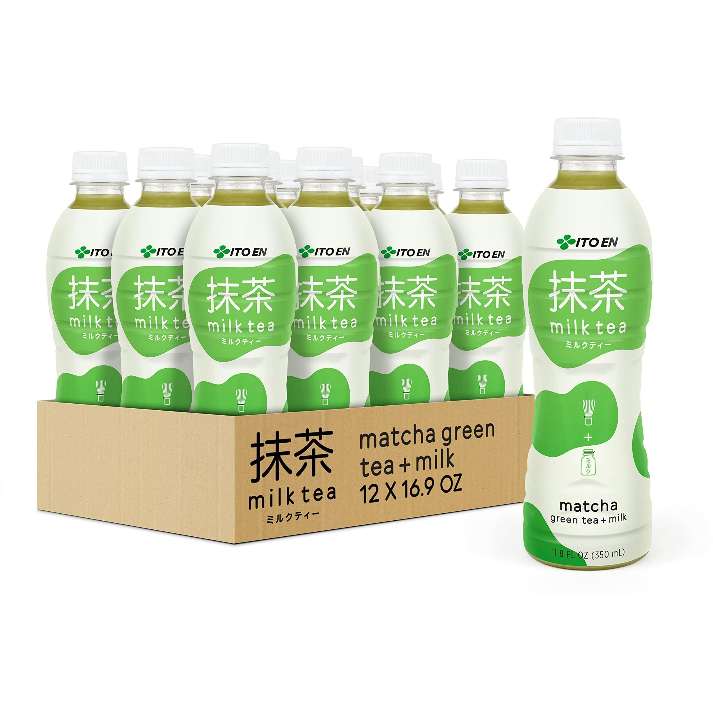 Ito En Matcha Milk Tea, Sweetened, 11.8 Ounce (Pack Of 12)