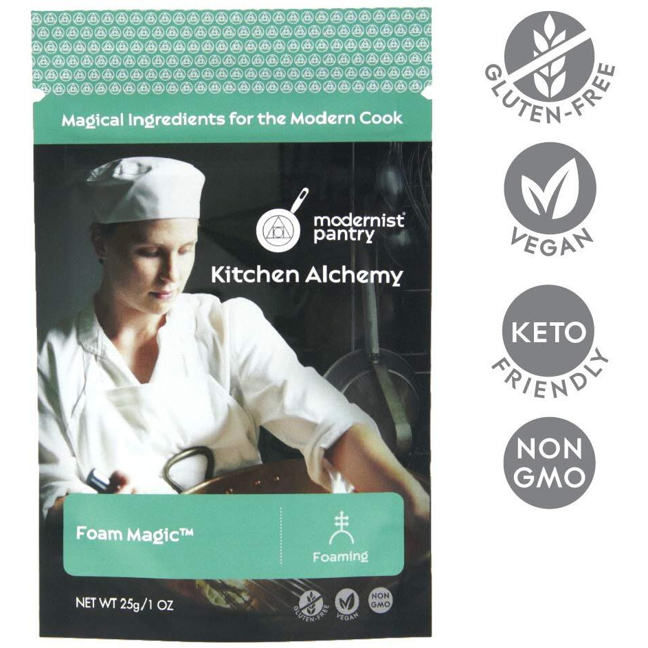 Foam Magic  Non-Gmo Gluten-Free Vegan - 25G/1Oz (Create Stable Hot Or Cold Culinary Foams From Most Liquids)