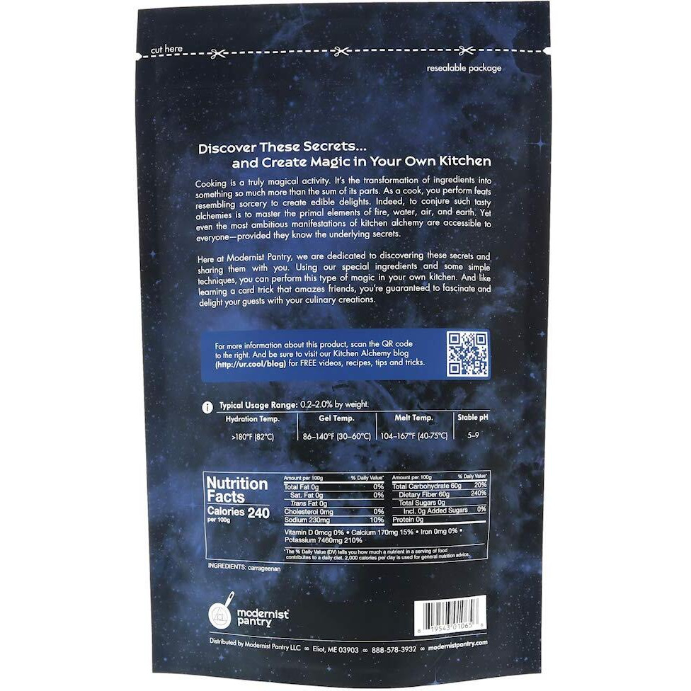 Pure Refined Kappa Carrageenan  Non-Gmo  Vegan  Ou Kosher Certified - 400G/14Oz (The Original Recommended For Vegan Cheese)