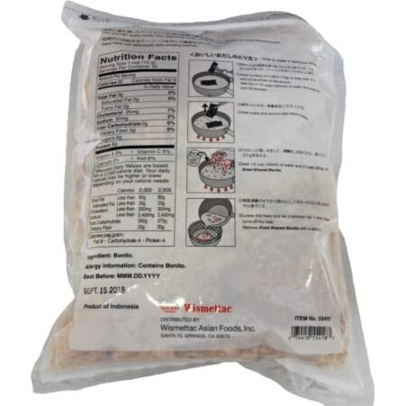 Shirakiku Premium Dried Gourmet Bonito Flakes - Smoked Japanese Bonito Fish Flakes - Pre-Cut Thinly Slice Packed With Umami Flavor To Make Traditional Japanese Dishes - Resealable Package - 16 Ounces