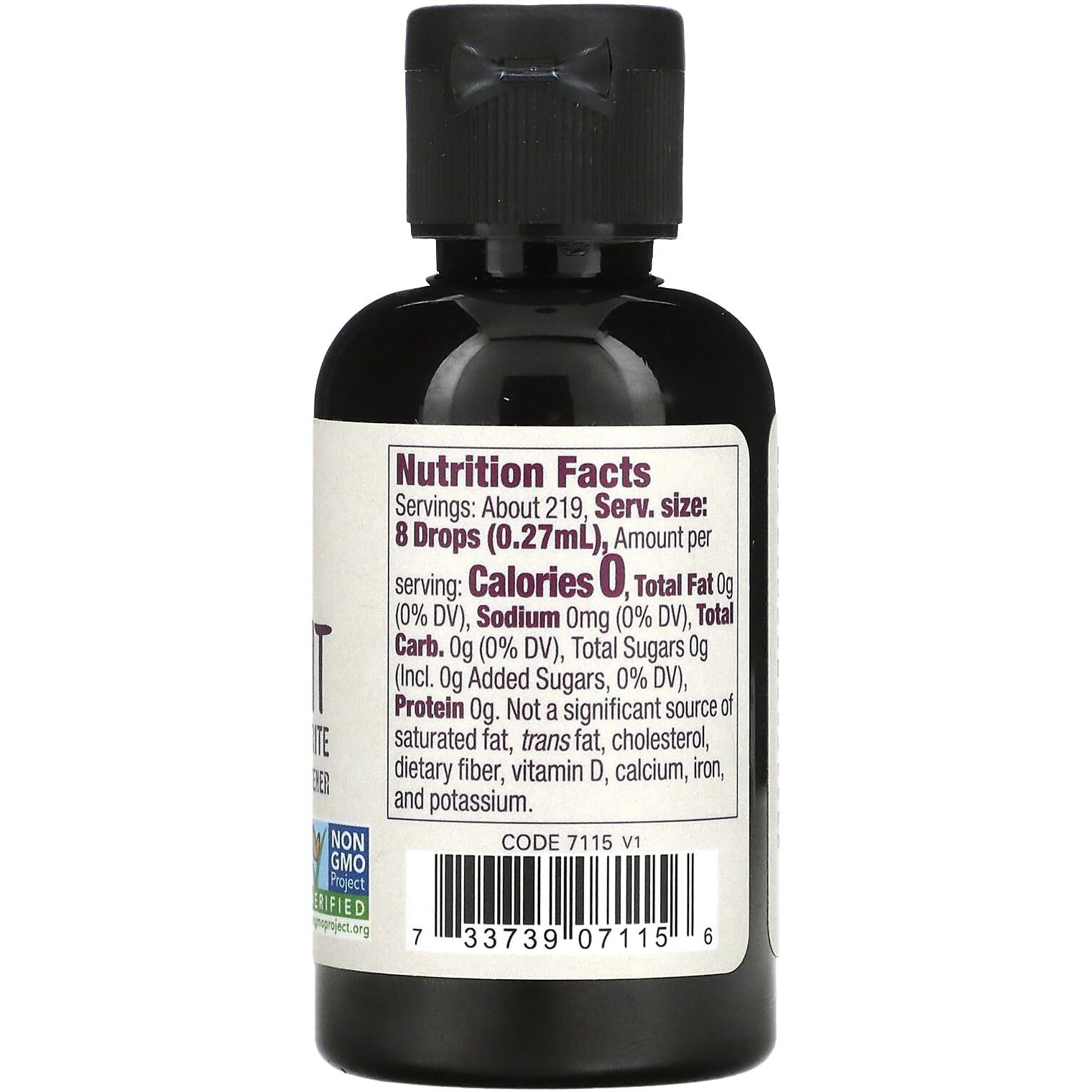 Now Foods, Certified Organic Monk Fruit Liquid, Alcohol Free Glycerite Zero-Calorie Liquid Sweetener, Non-Gmo, 2-Ounce