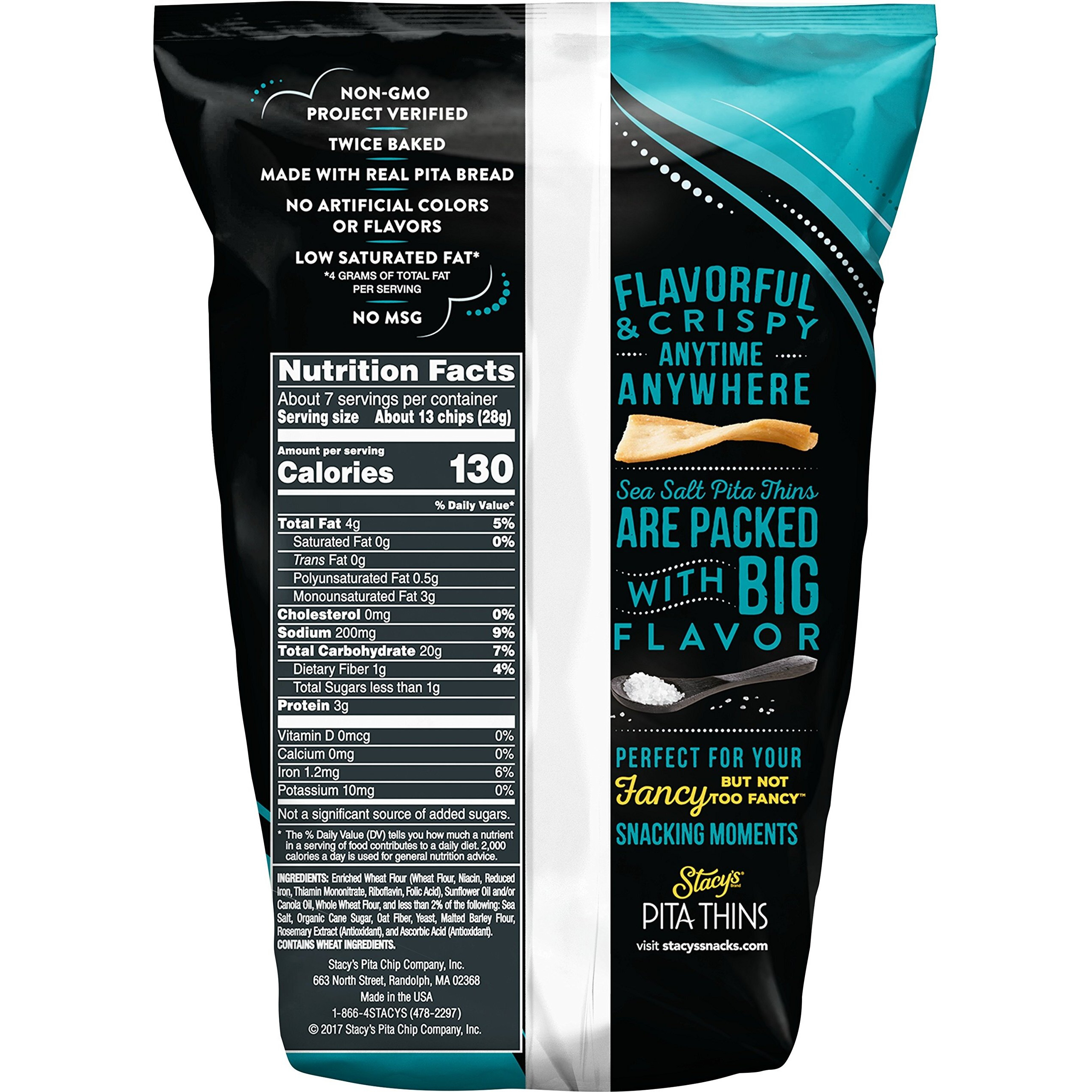 Stacy's Simply Naked Pita Thins, 6.7 Ounce (Pack Of 8)