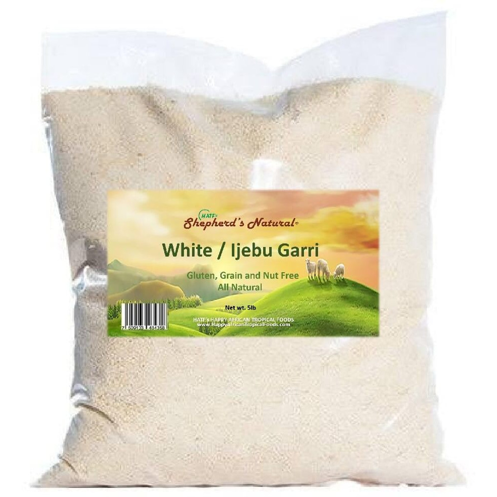 Ijebu Garri/Gari 5 Lb / 80 Oz Bag By Hatf's Shepherd's Natural, 100% All Natural