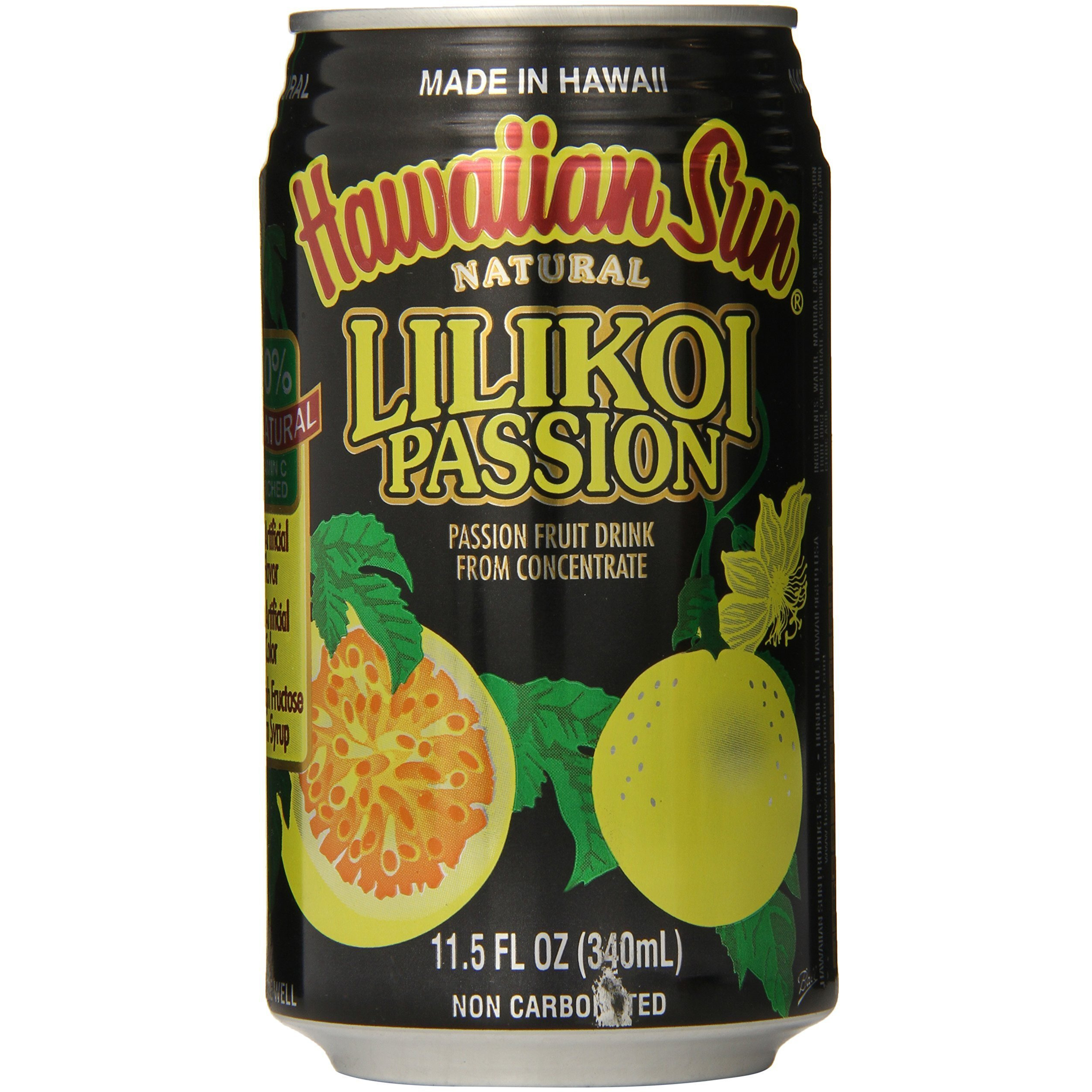 Hawaiian Sun Lilikoi, Passion Fruit, 11.5 Fl Oz (Pack Of 24)
