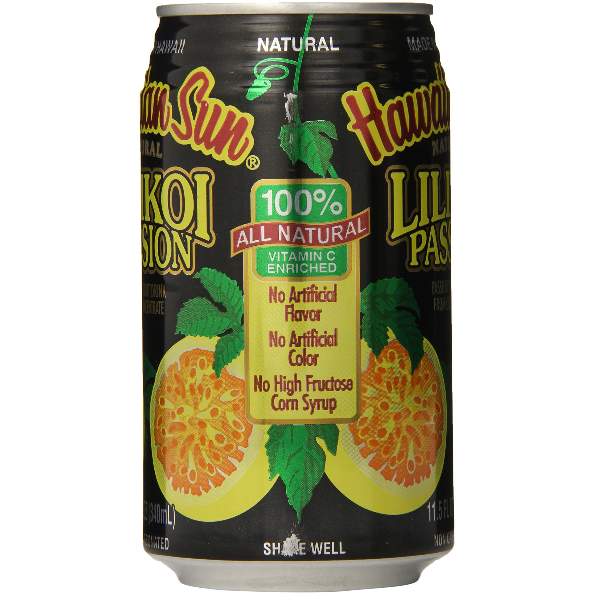 Hawaiian Sun Lilikoi, Passion Fruit, 11.5 Fl Oz (Pack Of 24)