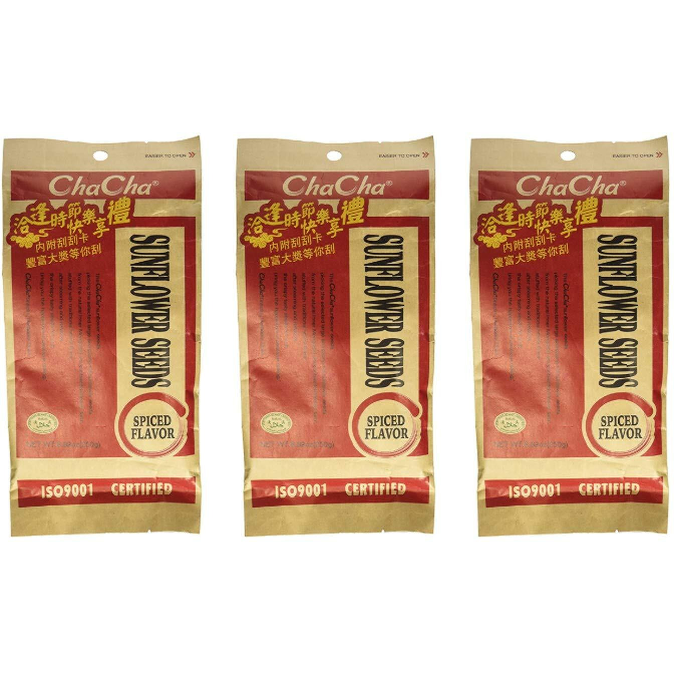 Chacha Spiced Roasted Sunflower Seeds (3 Pack, Total Of 750G)