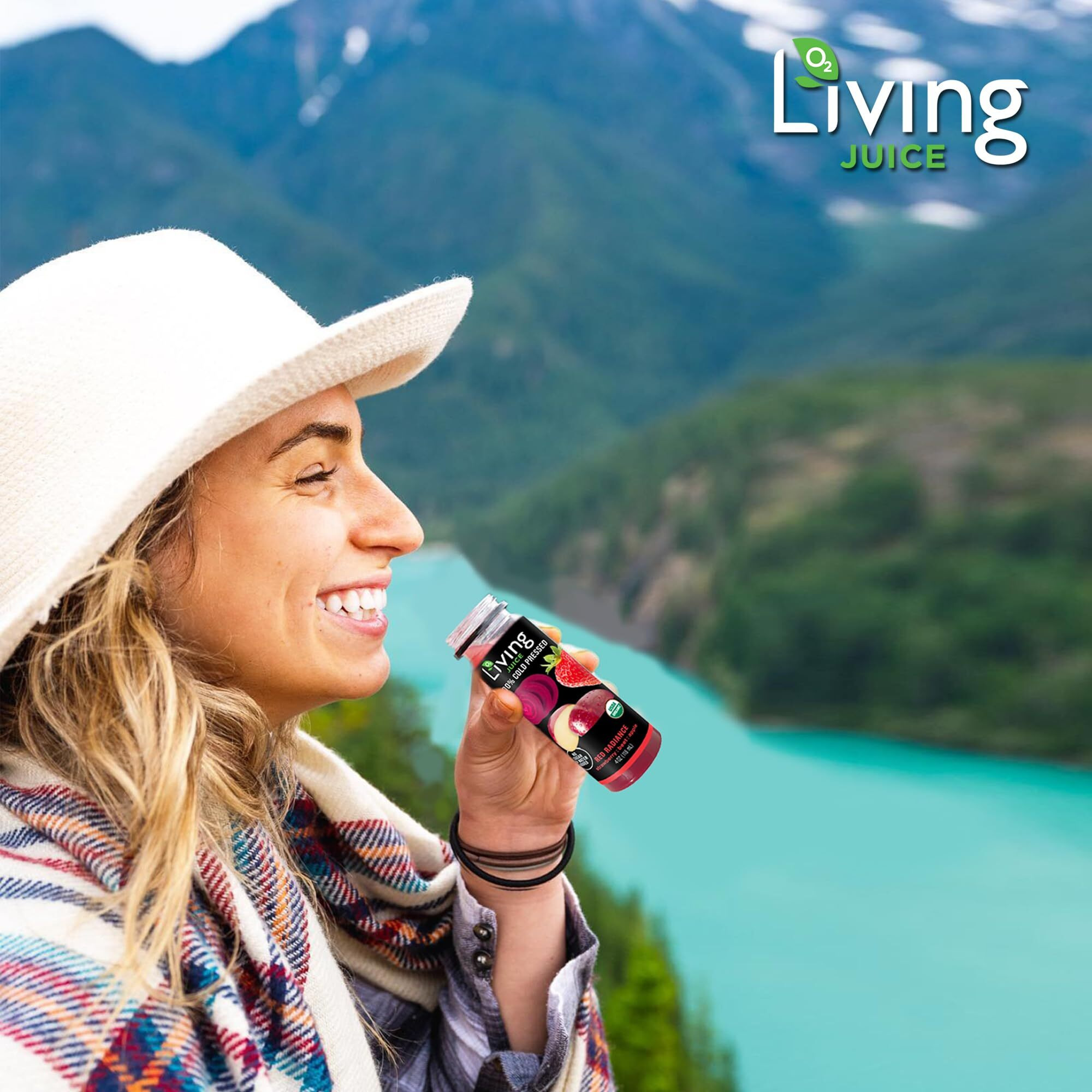 O2 Living Health Juices Cold Pressed Juice - No Added Sugar Or Water Fresh Juices - Nutrient-Packed Fruit & Vegetable Juice, Fruit Juice For Immune Refresher - 10 Pk Variety (12Oz)