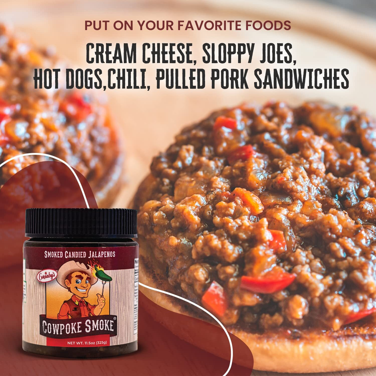 Cornaby's Cowpoke Smoke Relish In A Jar Sweet And Spicy Candied Jalapeno Peppers Plant-Based Non-Gmo Gluten-Free Gourmet Relish Made In Usa