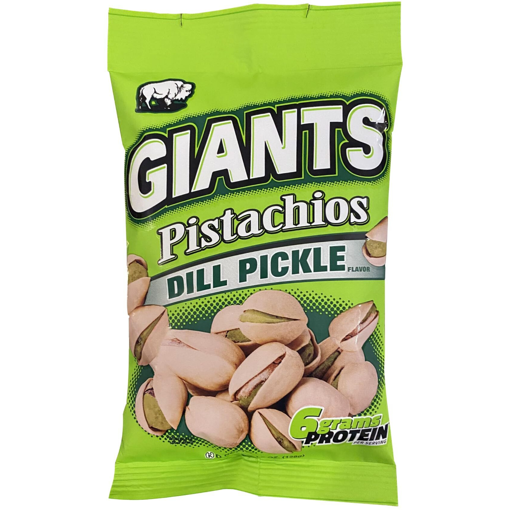Giants Dill Pickle Pistachios - 4.5 Oz. Bags (6 Count Case)