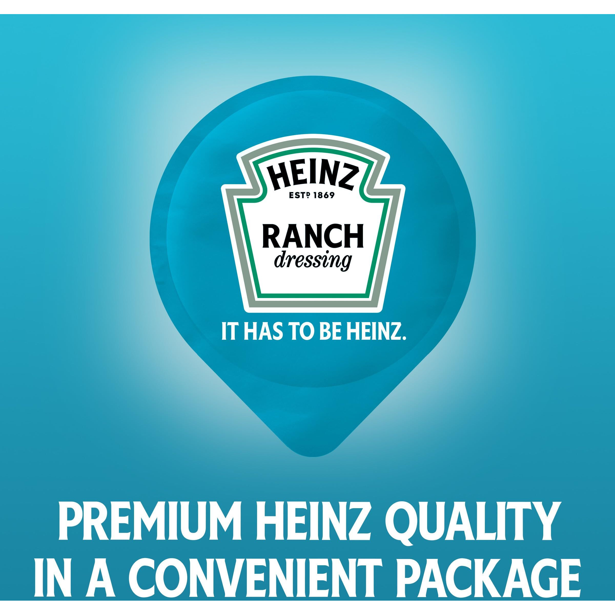Heinz Ranch Dressing Single Serve Packet (2 Oz Packets, Pack Of 60)