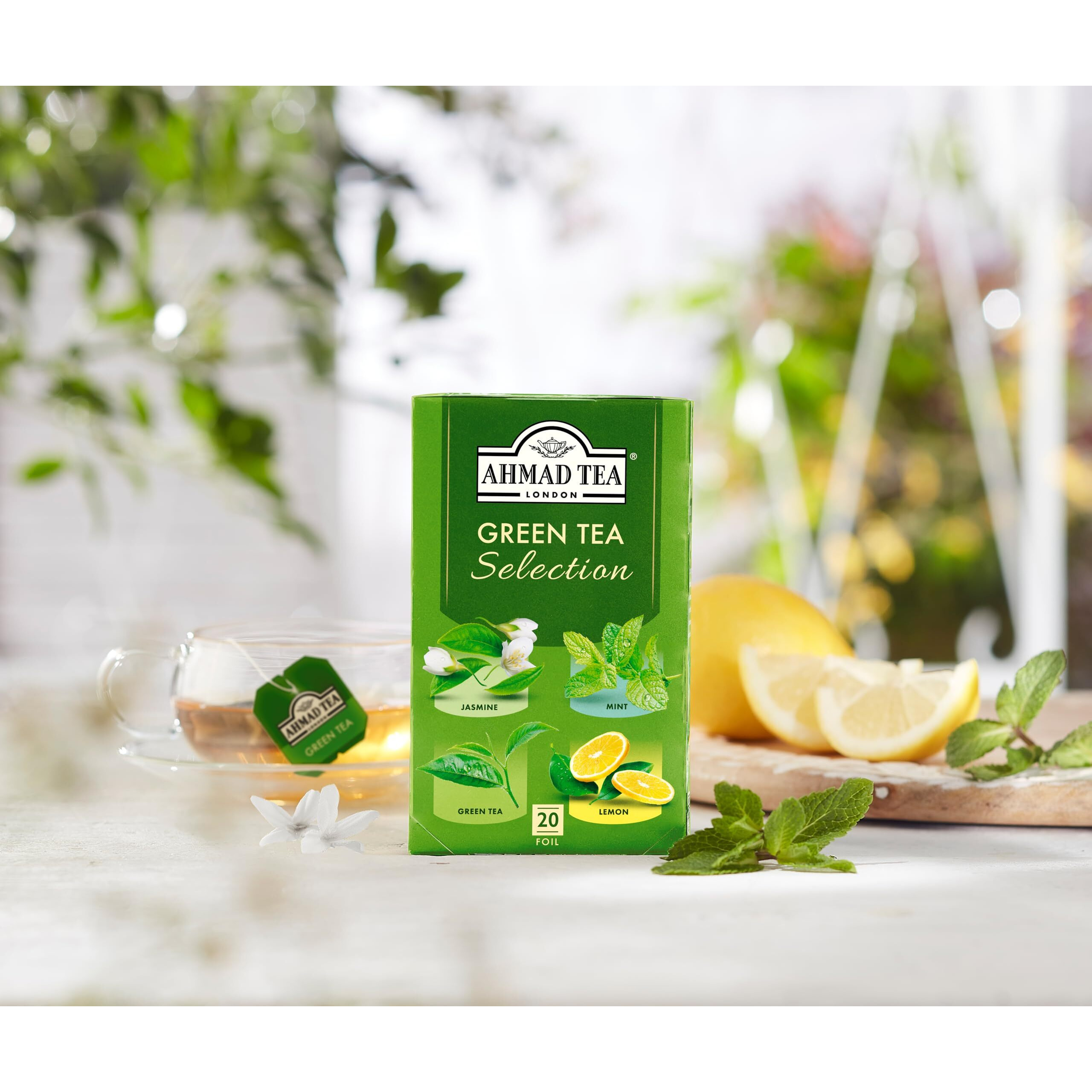 Ahmad Tea Green Tea Selection, 20-Count (Pack Of 6)