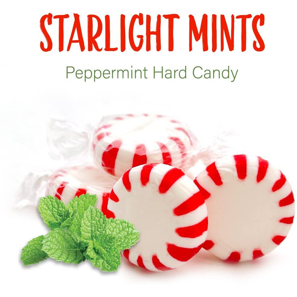 Starlight Peppermint Mints Hard Candy, Pack 2 Pounds