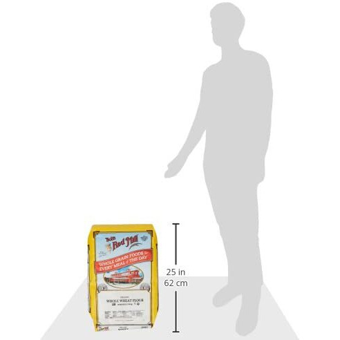 Bob's Red Mill Organic Whole Wheat Flour, 25 Pound