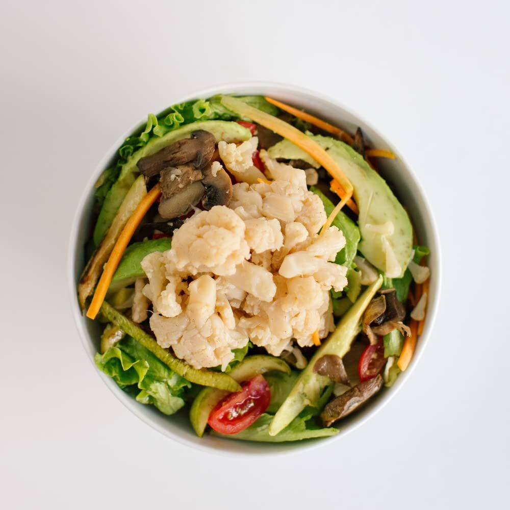 Poshi Marinated Cauliflower Florets Snack Pack | Salt + Pepper | Keto, Vegan, Paleo, Non Gmo, Low Carb + Calorie, Gluten Free, Fully Cooked Vegetables, Gourmet, Healthy, All Natural (10 Pack, 1.58 Oz)