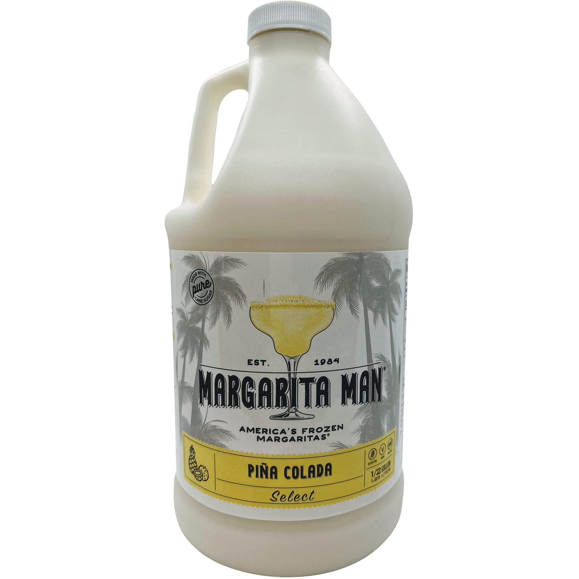 Margarita Man Pia Colada Select | 64Oz Bottle, Makes 48 Drinks | Made With Pure Cane Sugar
