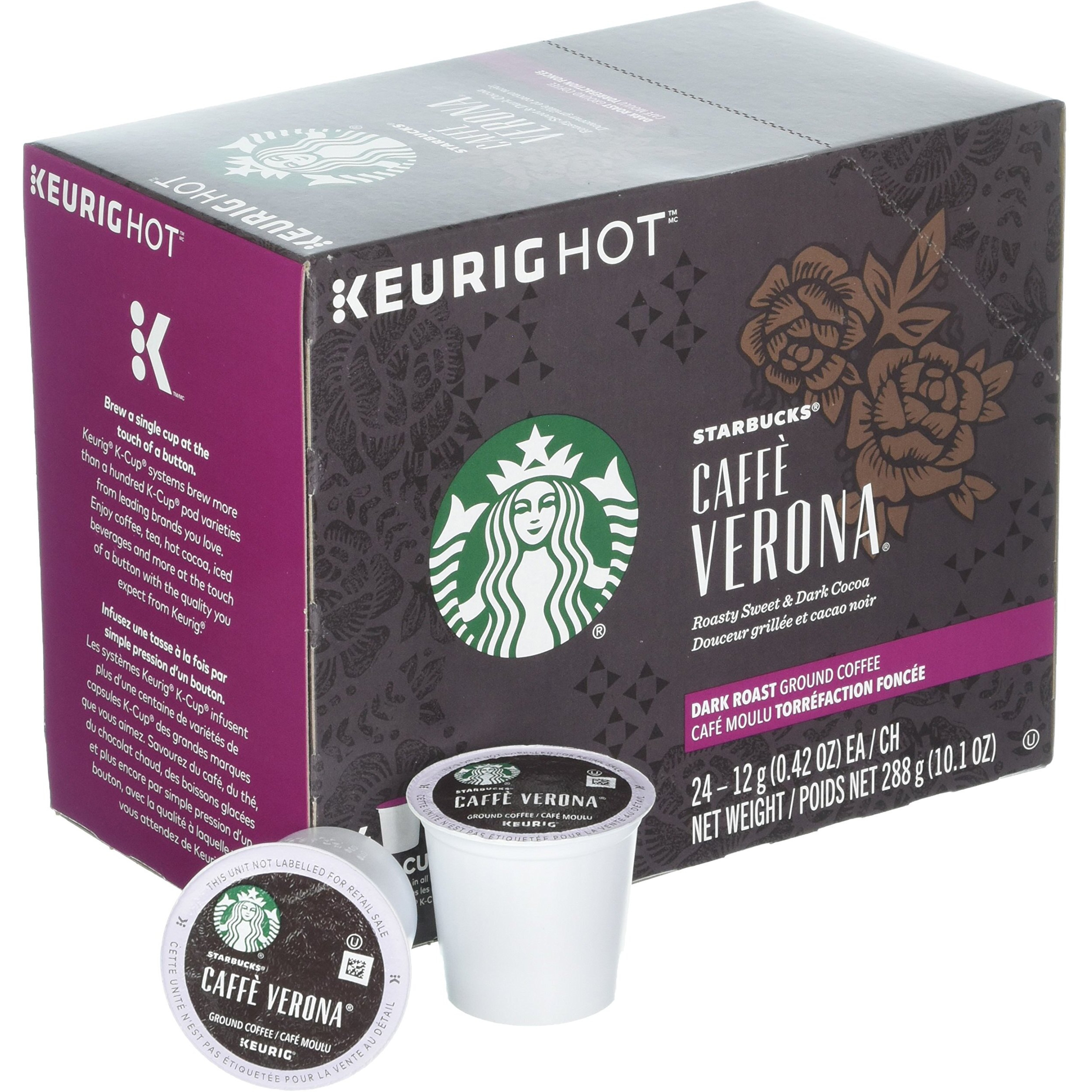 Starbucks Coffee K-Cup Pods, Caffe Verona, 32 Ct, Pack Of 3 (96 Pods Total)