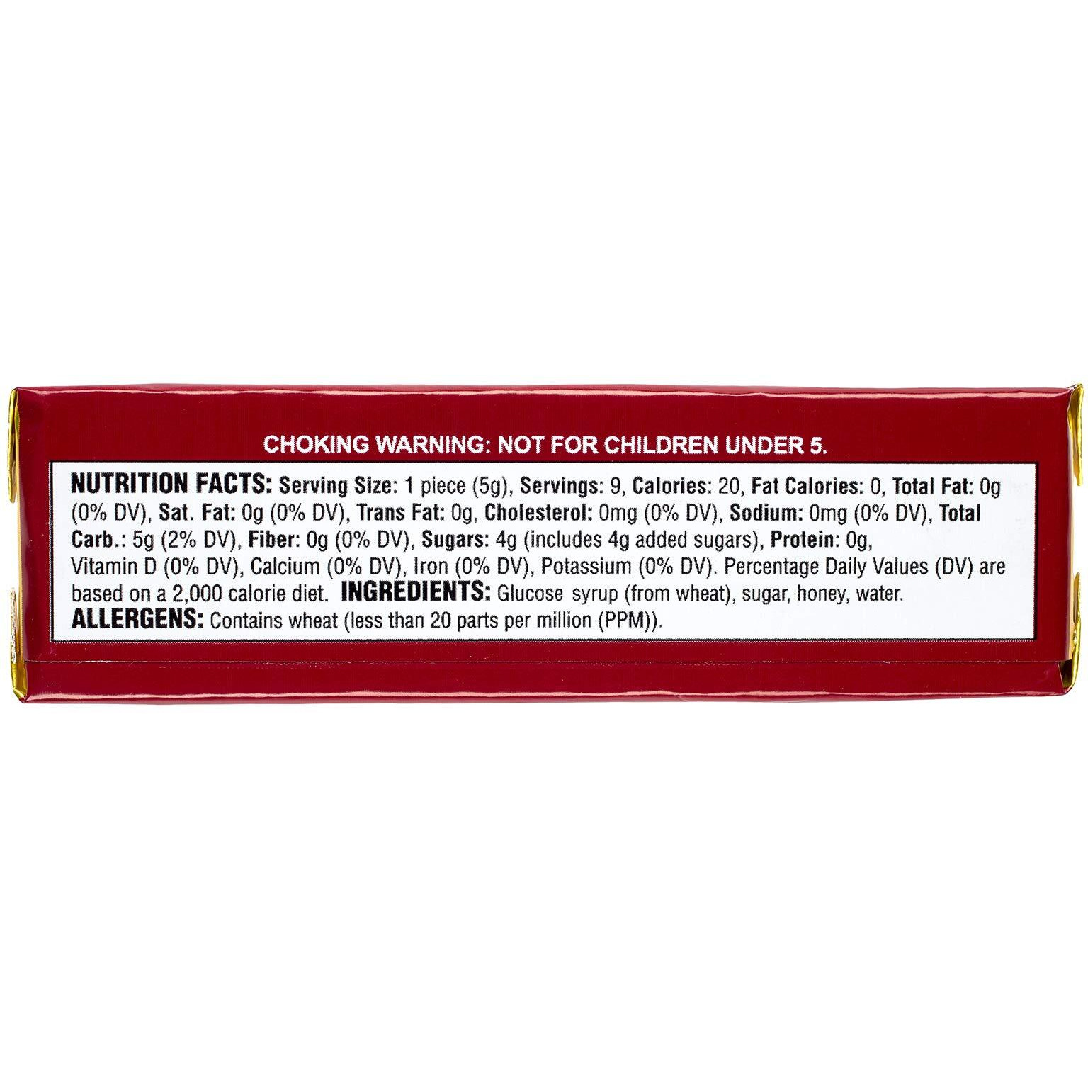 Honees Honey Filled Cough Drops - 1.6Oz Bar, Pack Of 24 Menthol-Free Lozenges | Temporary Relief From Cough | Soothes Sore Throat | All Natural