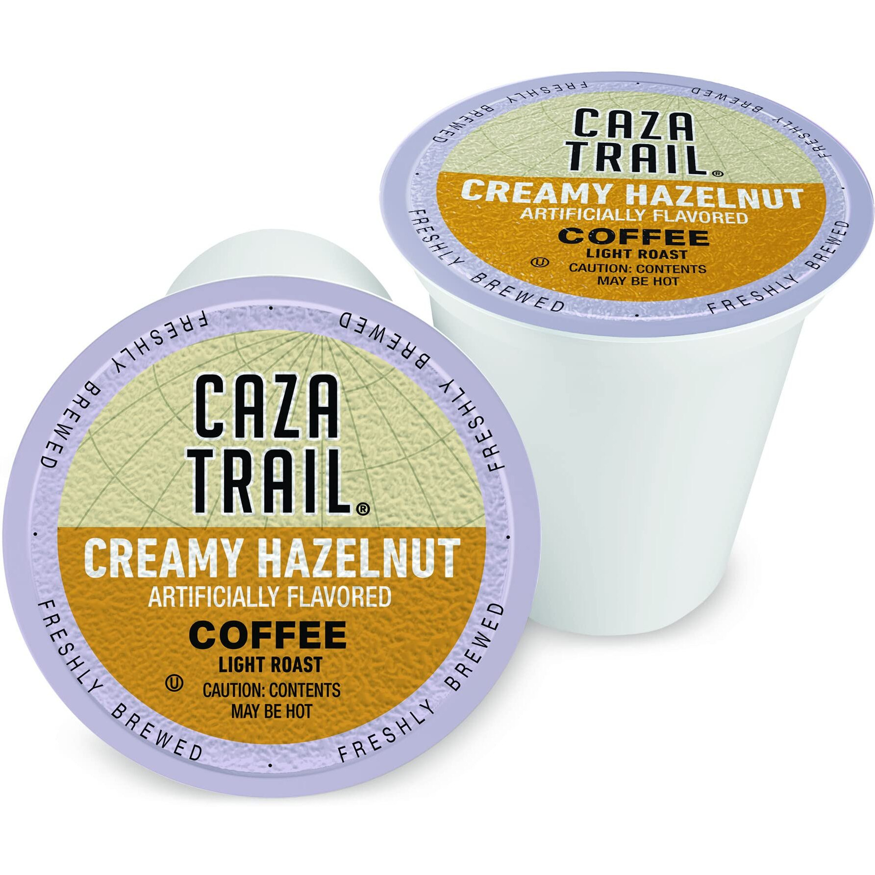 Caza Trail Coffee Pods, Creamy Hazelnut, Single Serve 100 Count (Pack Of 1)(Packaging May Vary)