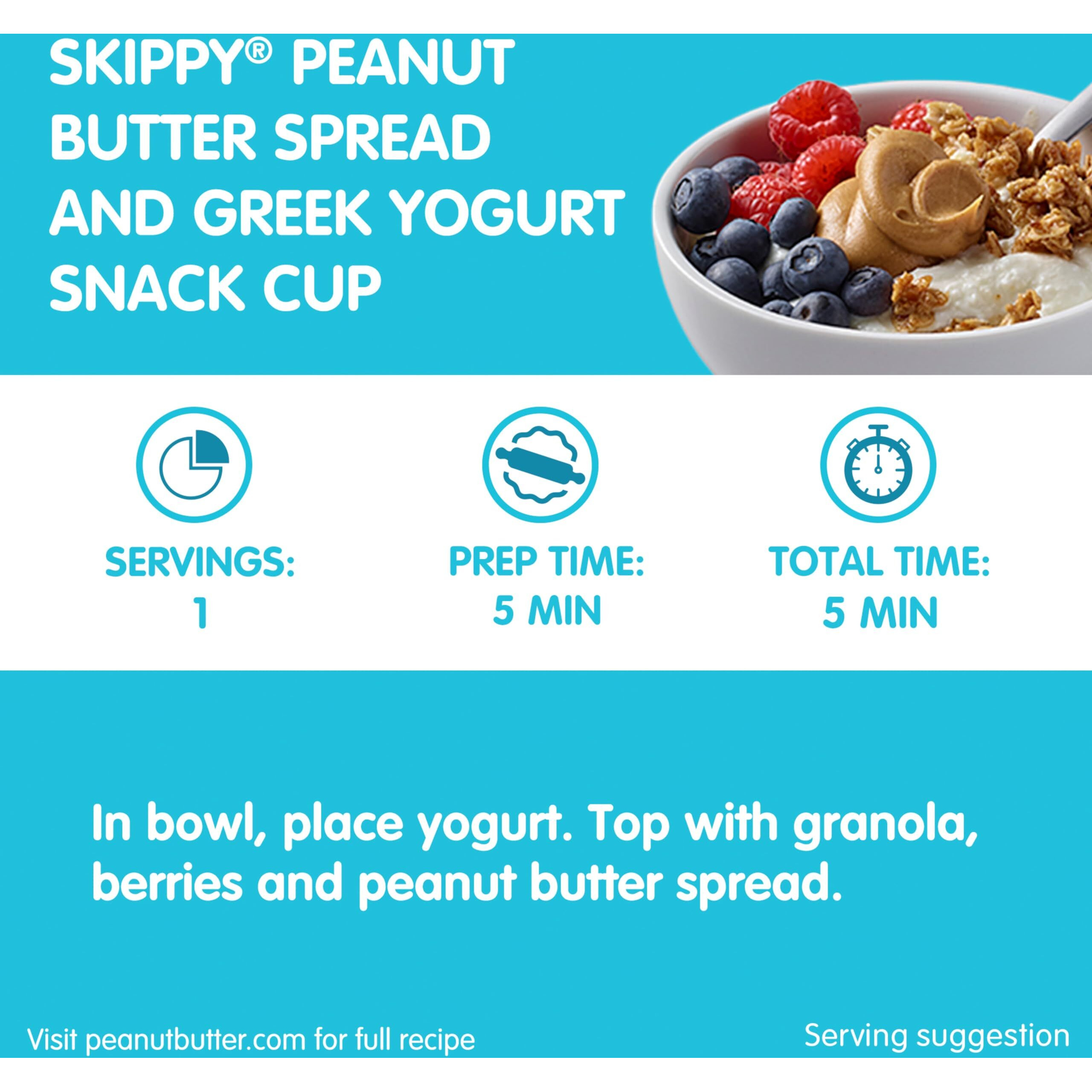 Skippy Peanut Butter, Creamy, 7 G Protein Per Serving, 64 Oz (Packaging May Vary)