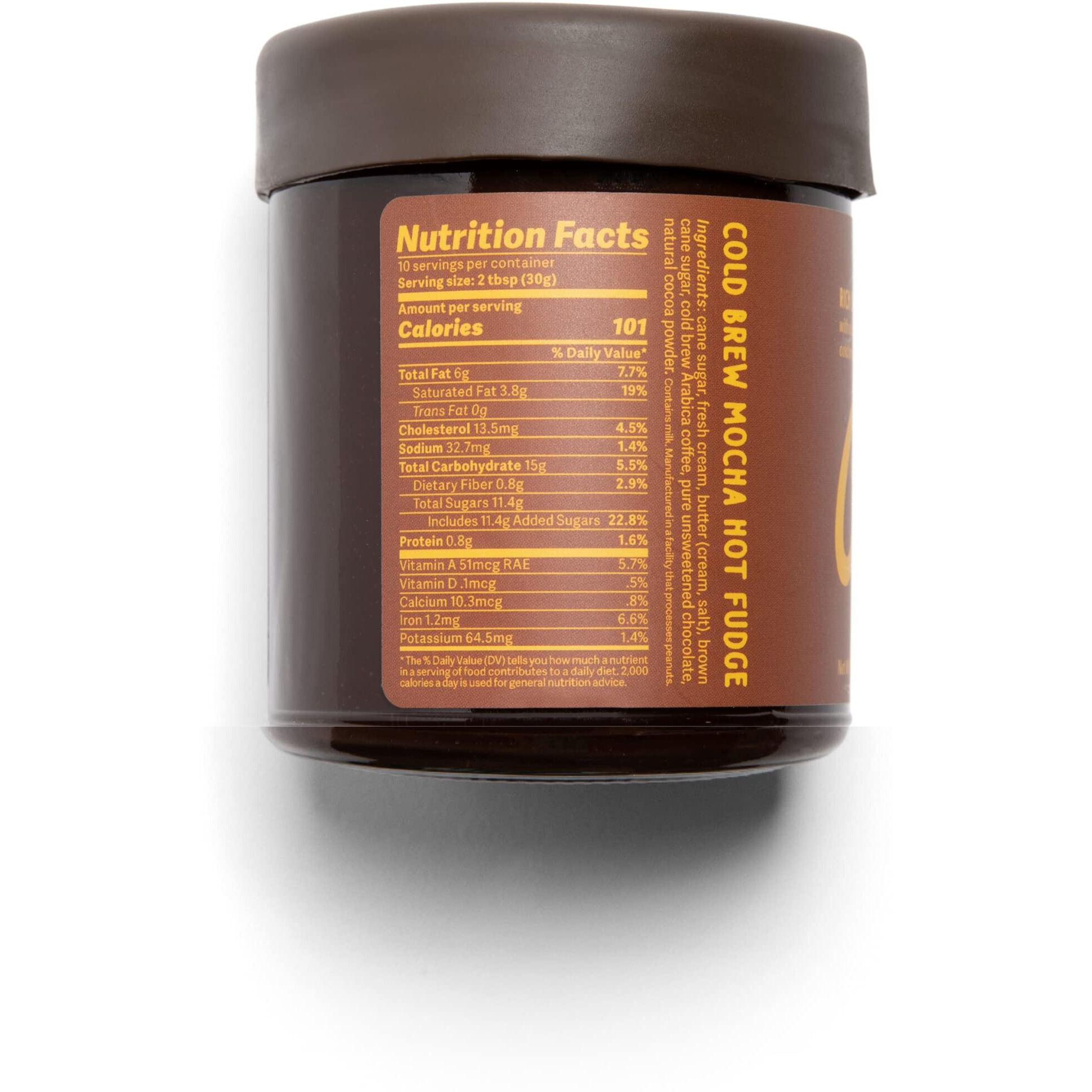 Coop's Mocha Hot Fudge All Natural Cold Brew Mocha Hot Fudge Gluten Free Toppings For Icecream, Desserts And Coffee - 10 Ounce