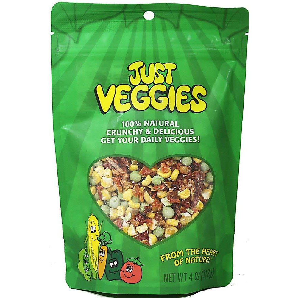Karen's Naturals Just Veggies, 4 Ounce Pouches, Keto Friendly All Natural Freeze Dried Vegetables, Vegan, Paleo, Gluten Free, Healthy Dried Veggie Snack