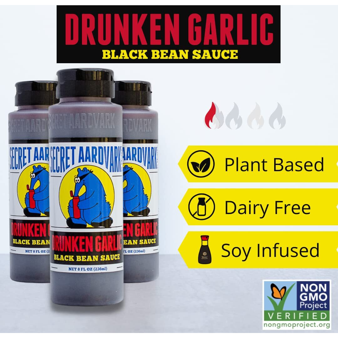 Secret Aardvark Hot Sauce Variety Pack - Drunken Jerk Sauce, Drunken Garlic, And Habanero Hot Sauce, Low Carb, Gluten-Free Hot Sauce & Marinade Gift Set - 8 Fl Oz 5 Pack
