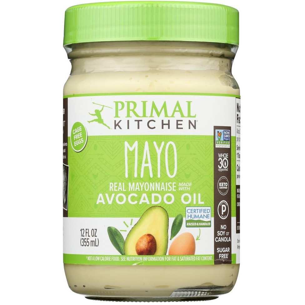 Primal Kitchen - Paleo Approved Avocado Oil Mayo, 12 Oz (4 Jars)