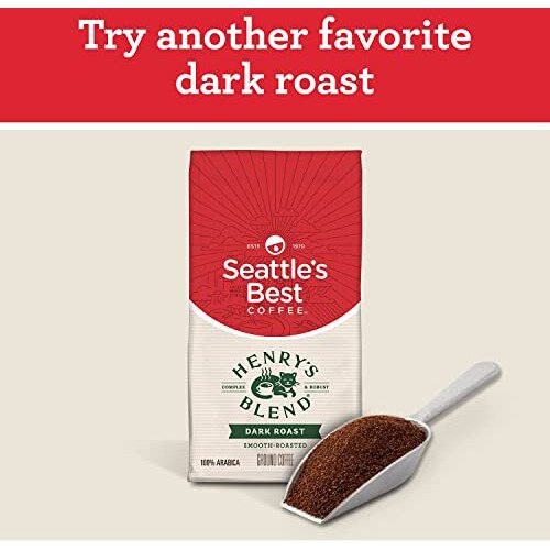 Seattle's Best Coffee Post Alley Blend Dark Roast Ground Coffee | 20 Ounce Bags (Pack Of 6)