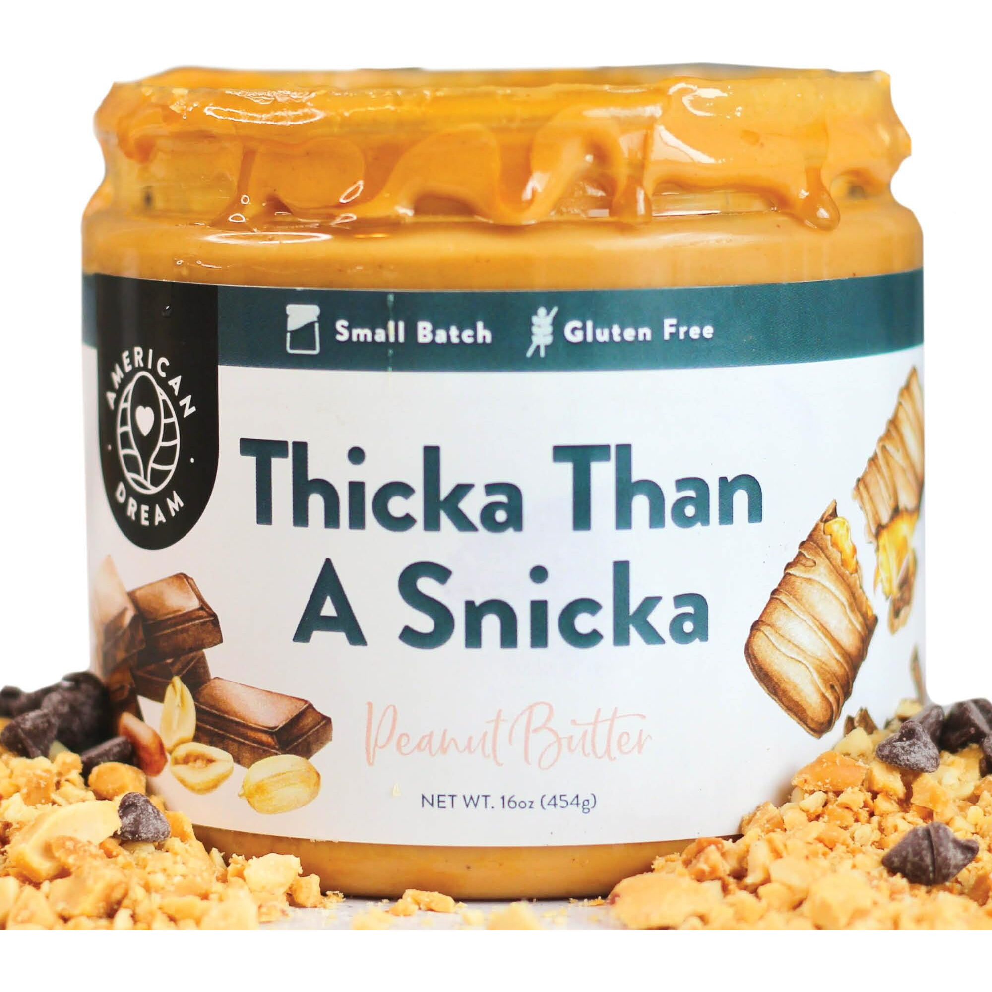 American Dream Nut Butter - Gluten-Free Thicka Than A Snicka Peanut Butter