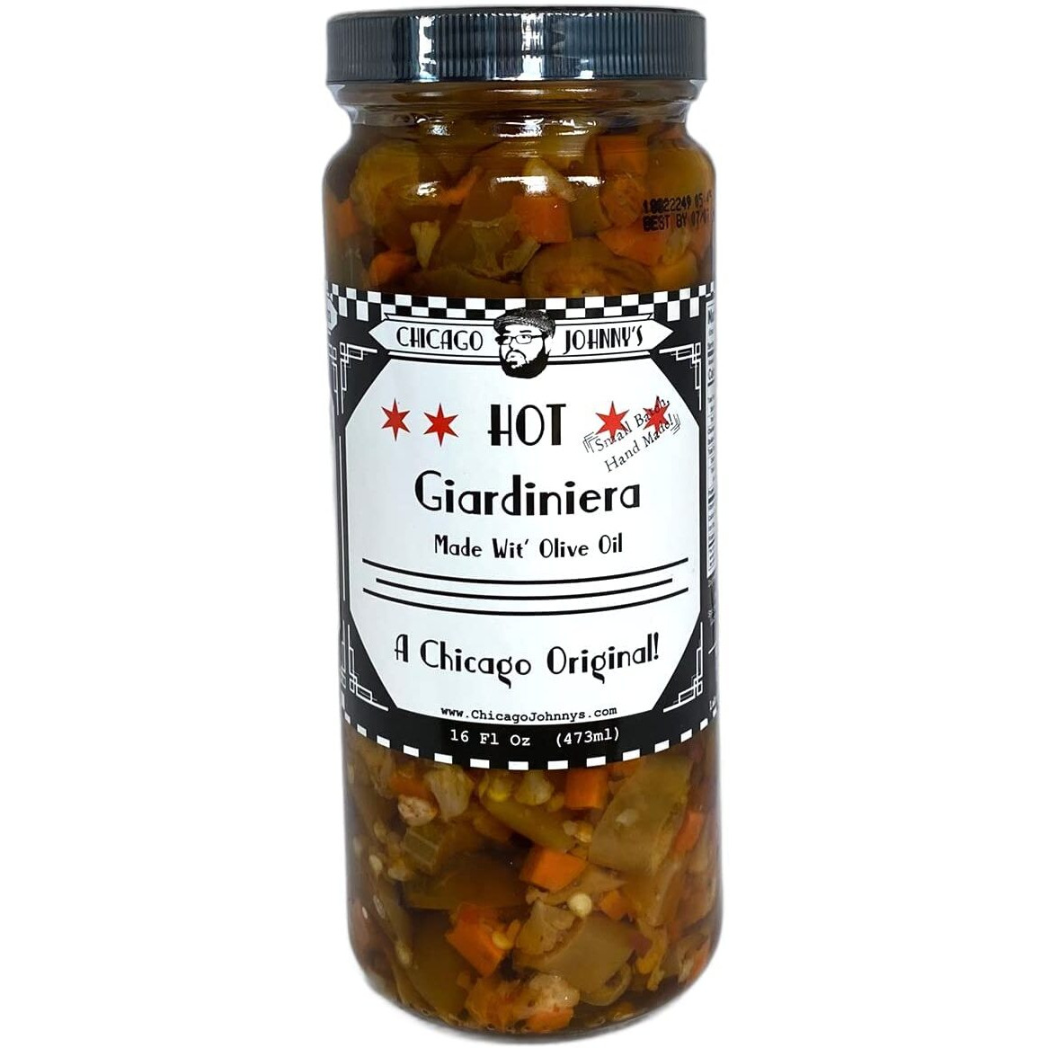 Chicago Johnnys Hot Giardiniera In Olive Oil