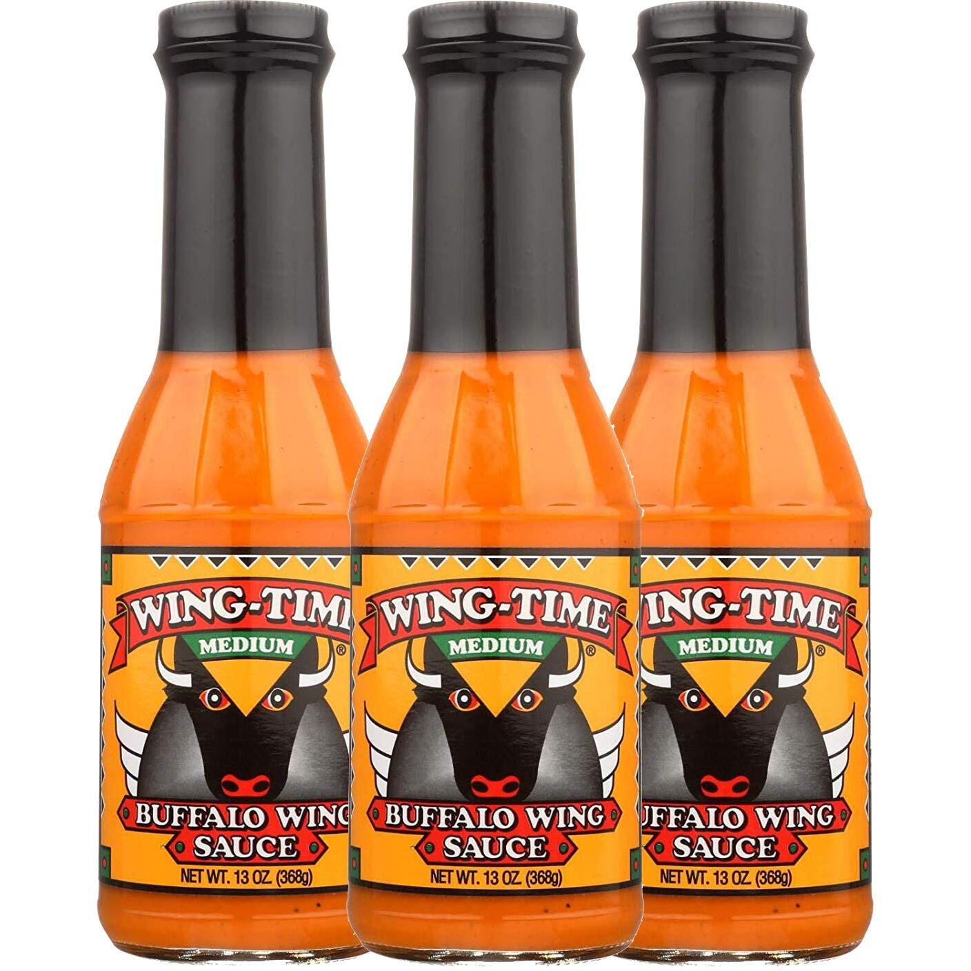 Wing Time Buffalo Wing Sauce Medium 13.0 Oz (3 Pack Of 3)