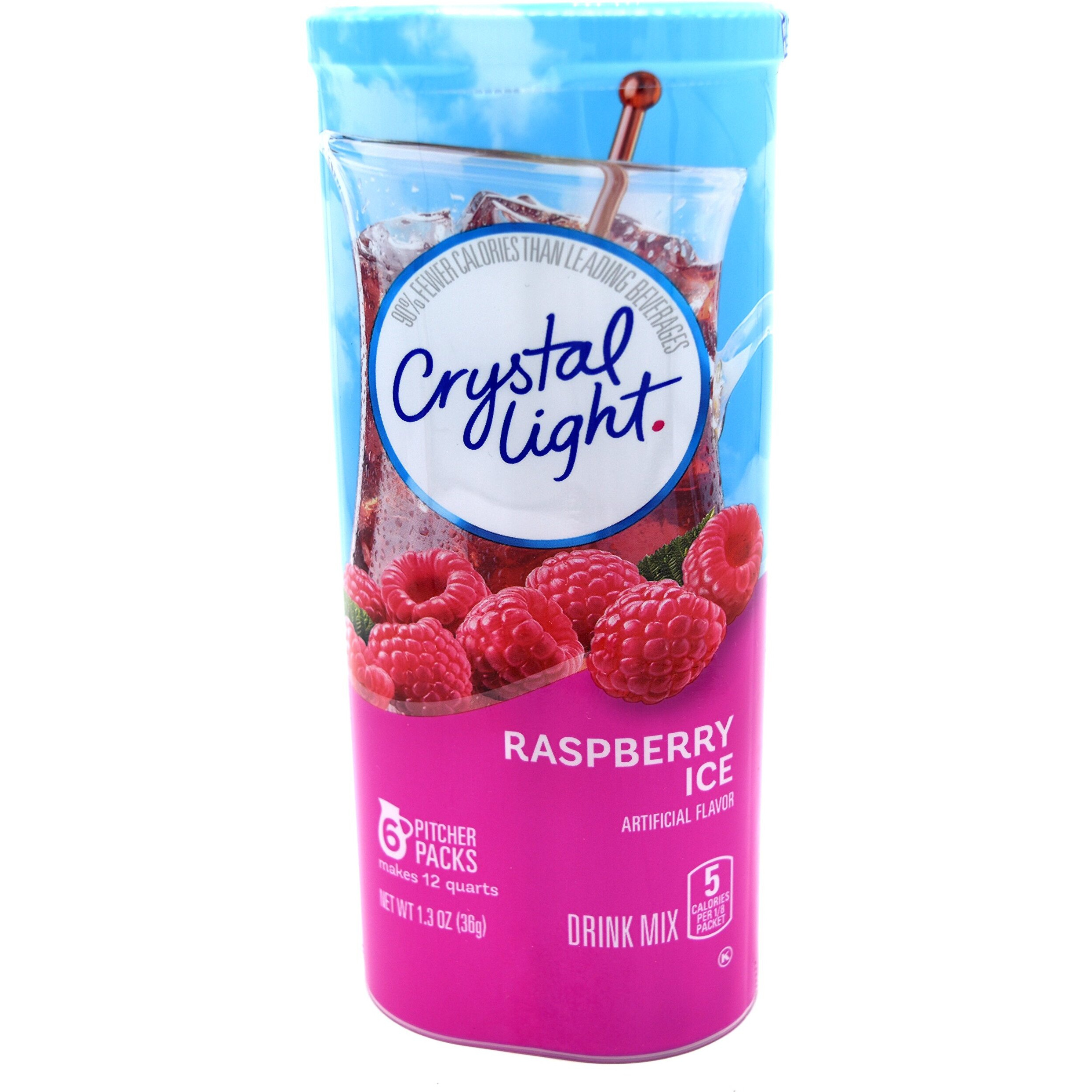 Crystal Light Raspberry Ice Drink Mix (12-Quart), 1.3-Ounce Packages (Pack Of 2)