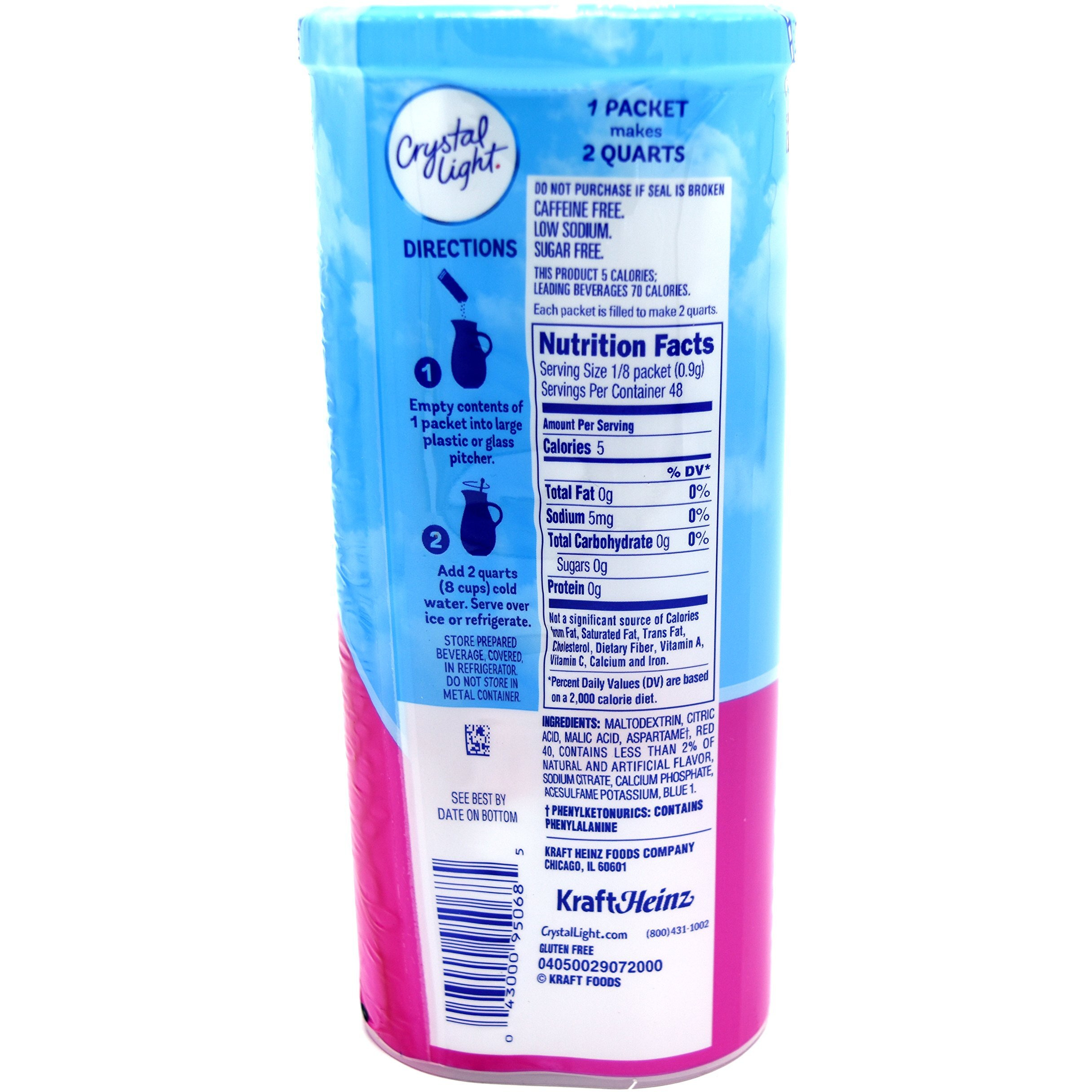 Crystal Light Raspberry Ice Drink Mix (12-Quart), 1.3-Ounce Packages (Pack Of 2)