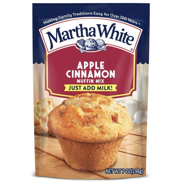 Martha White Muffin Mix Apple Cinnamon 7.0 Oz. (Pack Of 6)