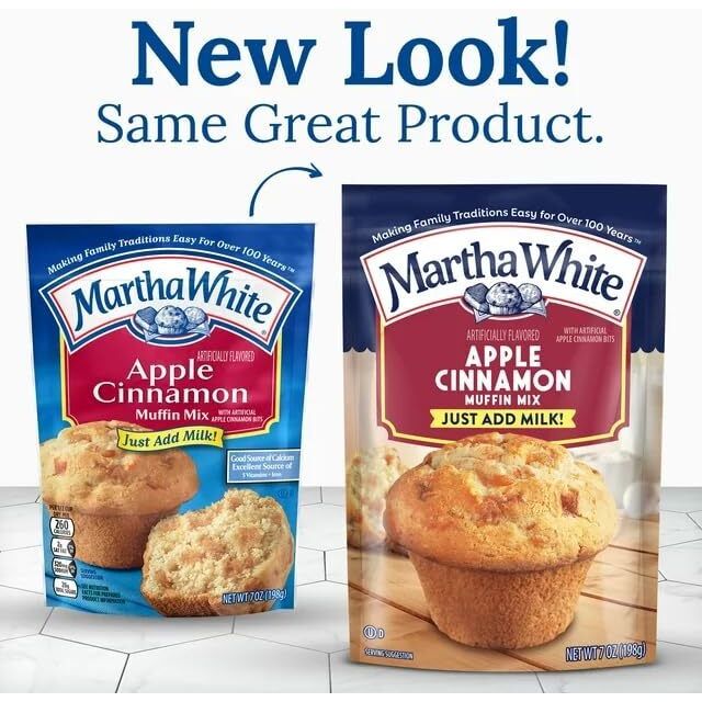 Martha White Muffin Mix Apple Cinnamon 7.0 Oz. (Pack Of 6)