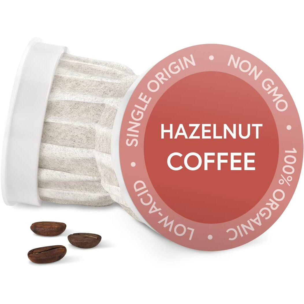 Fabula Coffee Pods Hazelnut Medium Roast - Low Acid - Single Origin - Mold Free - Non-Gmo - Fair Trade - Kcup Compatible With Keurig & Keurig 2 Machines - 24 Count