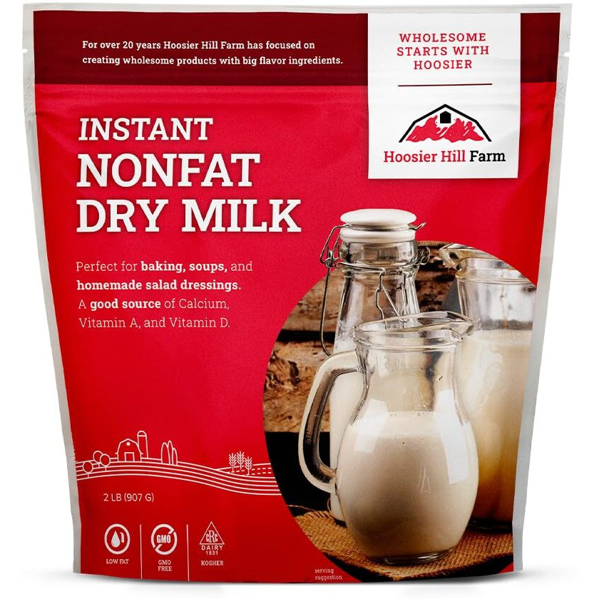 Hoosier Hill Farm Instant Nonfat Dry Milk Powder, 2Lb (Pack Of 1)