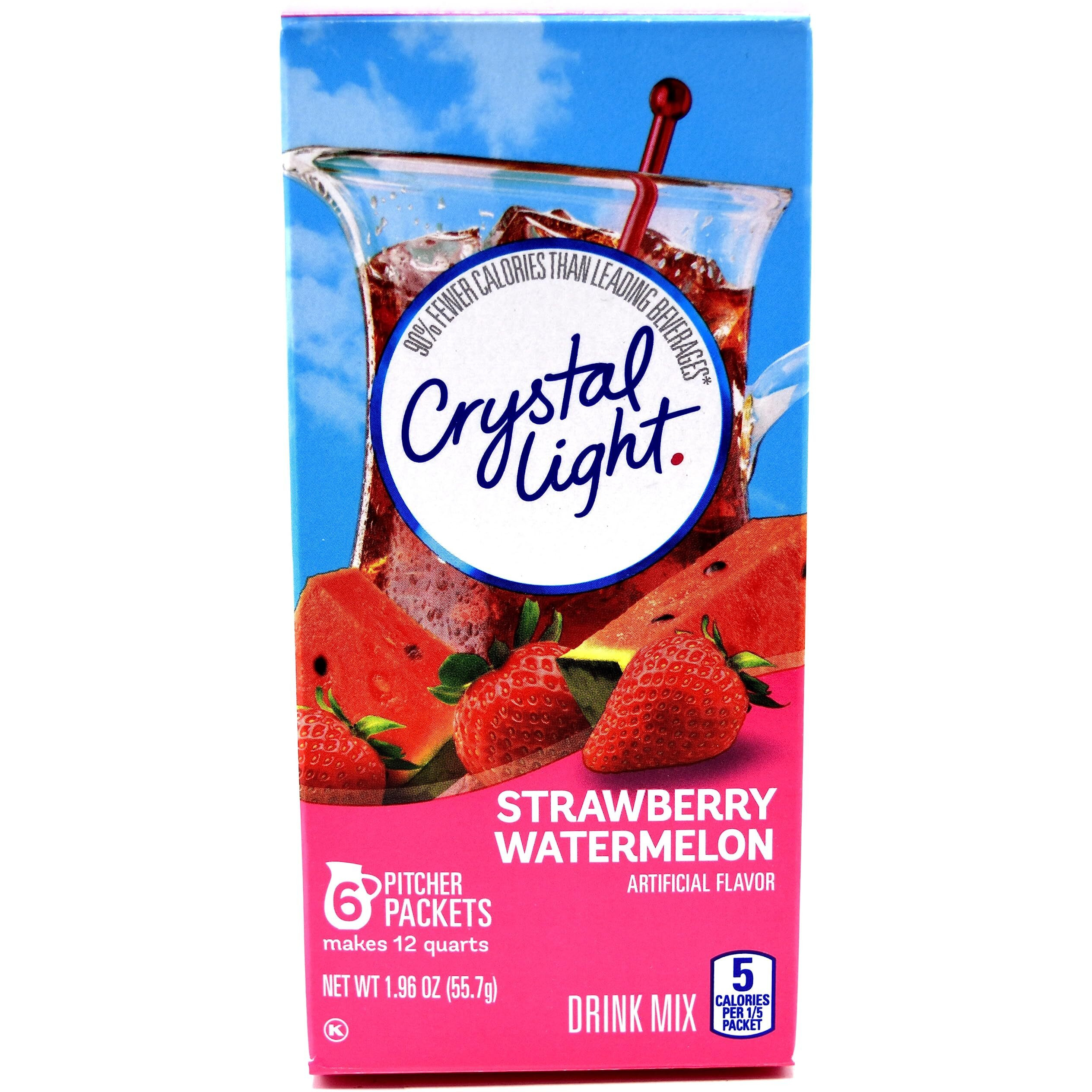 Crystal Light Strawberry Watermelon Drink Mix, 12-Quart Canister (Pack Of 3)